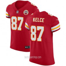 Travis Kelce Kansas City Chiefs Mens Elite Team Color Vapor Red Jersey Bestplayer
